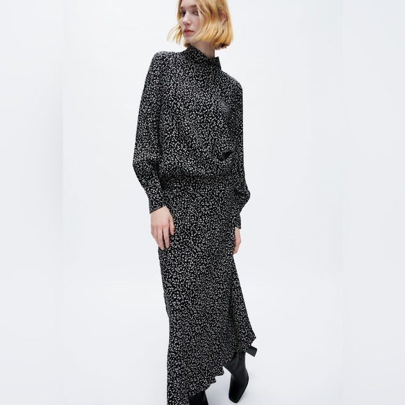 ZARA POLKA DOT DRESS - Picture 3 of 7